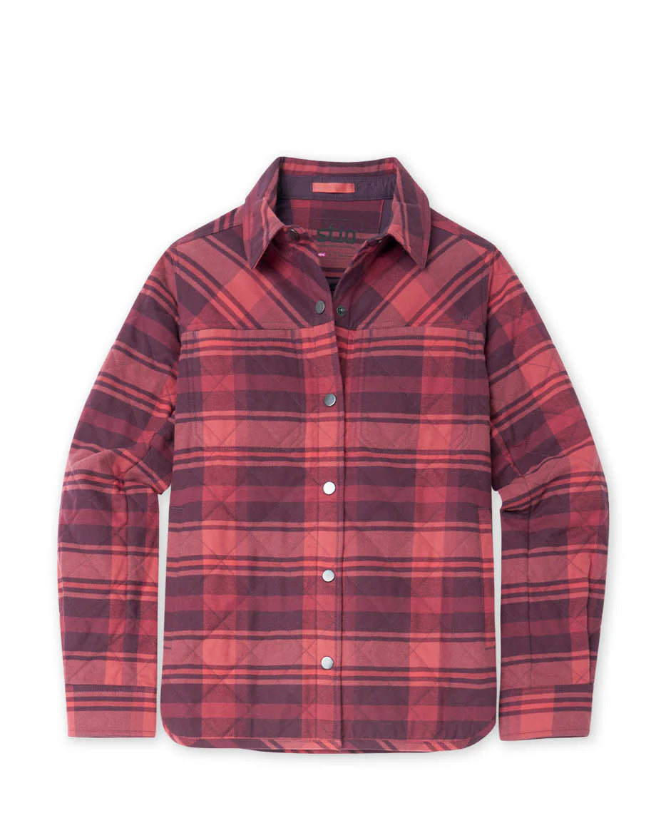 Stio Buckhorn Insulated Snap Shirt - Womens Smoky Salmon / M