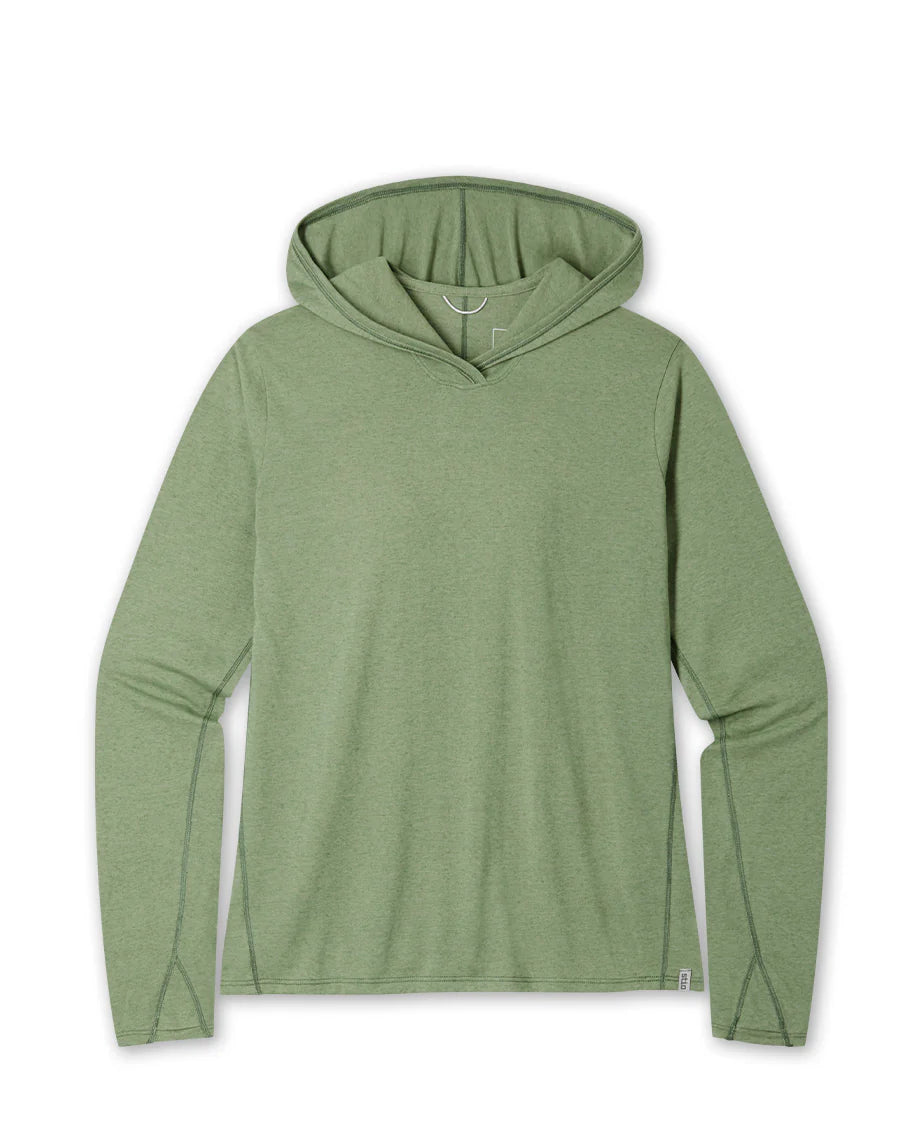 Stio Divide Hooded Pullover - Womens Sage Flats Heather