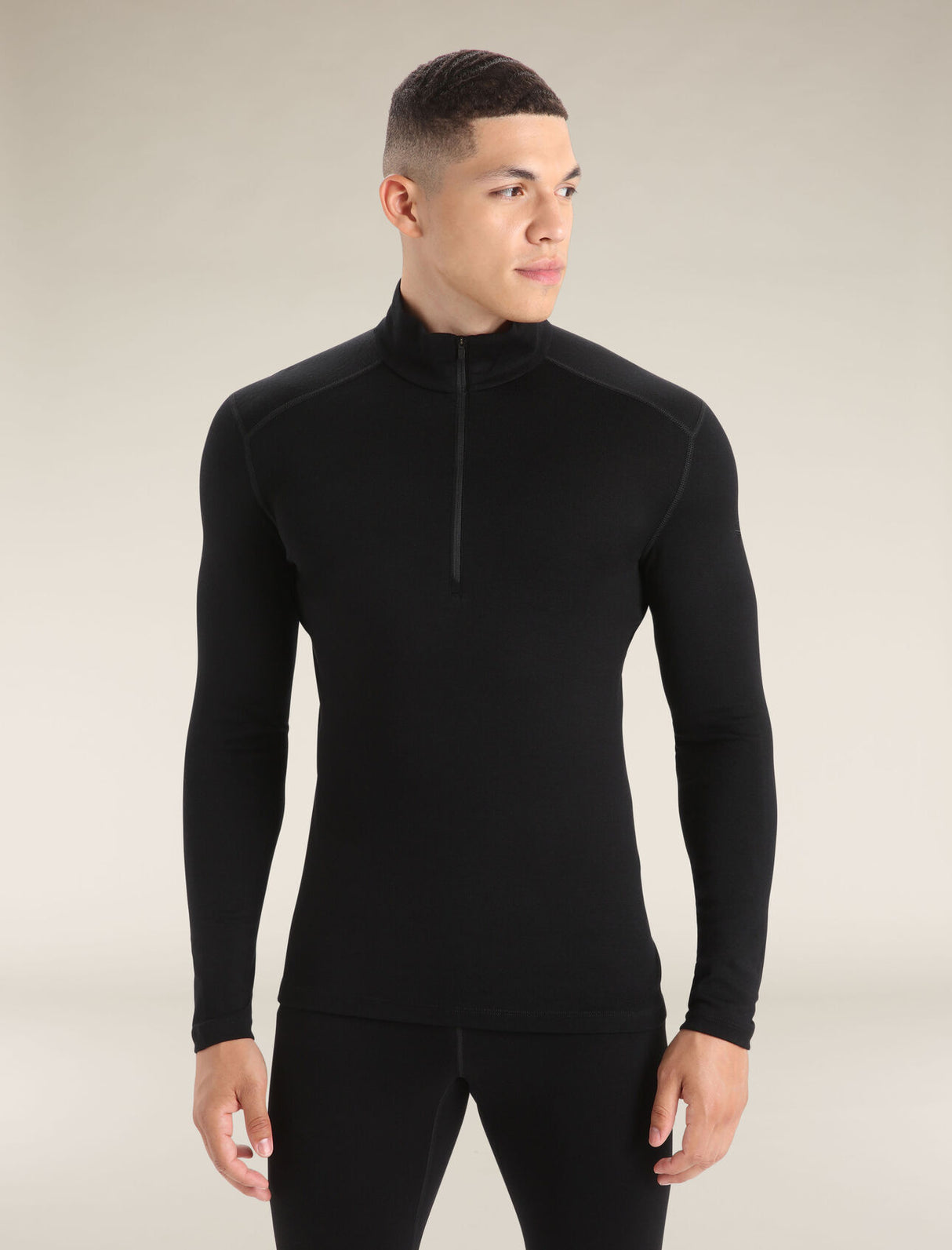 Icebreaker Merino 260 Tech Long Sleeve Half Zip - Mens Black / XS
