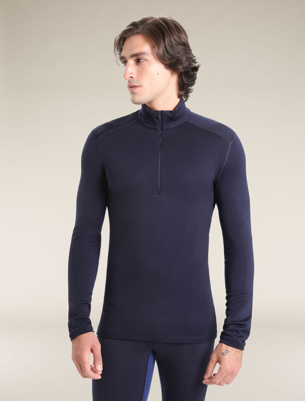 Icebreaker Merino 260 Tech Long Sleeve Half Zip - Mens Midnight / M