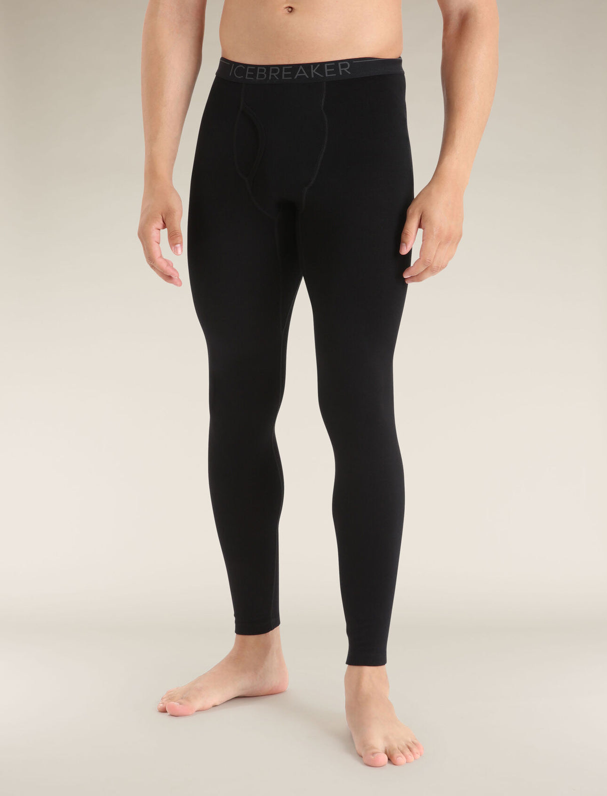 Icebreaker Merino 260 Tech Leggings w/ Fly - Mens Black / XS