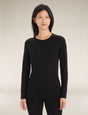 Icebreaker Merino 260 Tech Long Sleeve Crewe - Womens Black / XS