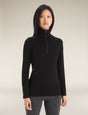 Icebreaker Merino 260 Tech Long Sleeve Half Zip - Womens Black / XS
