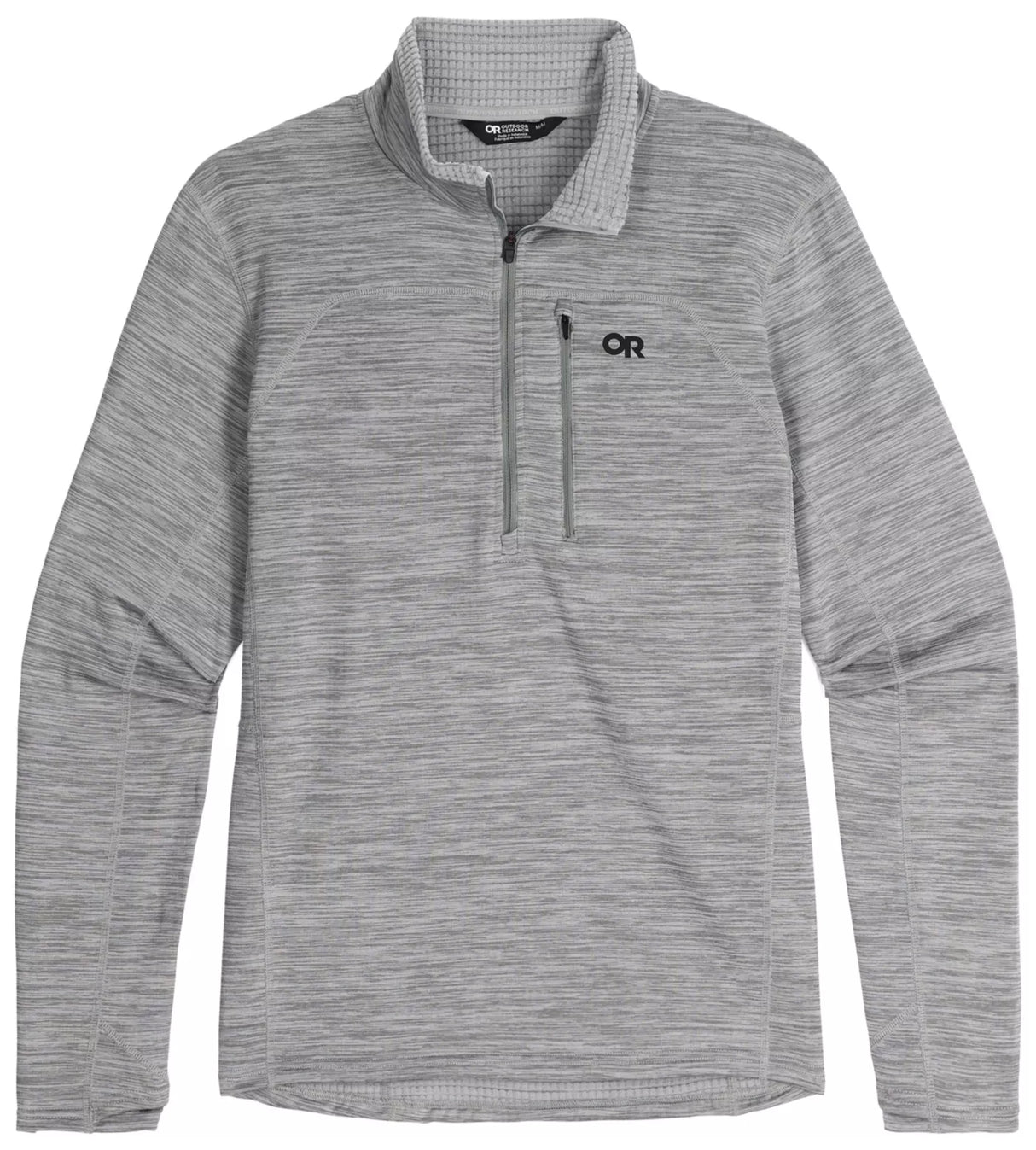 Outdoor Research Vigor Grid Fleece Half Zip - Mens Grey Heather / S