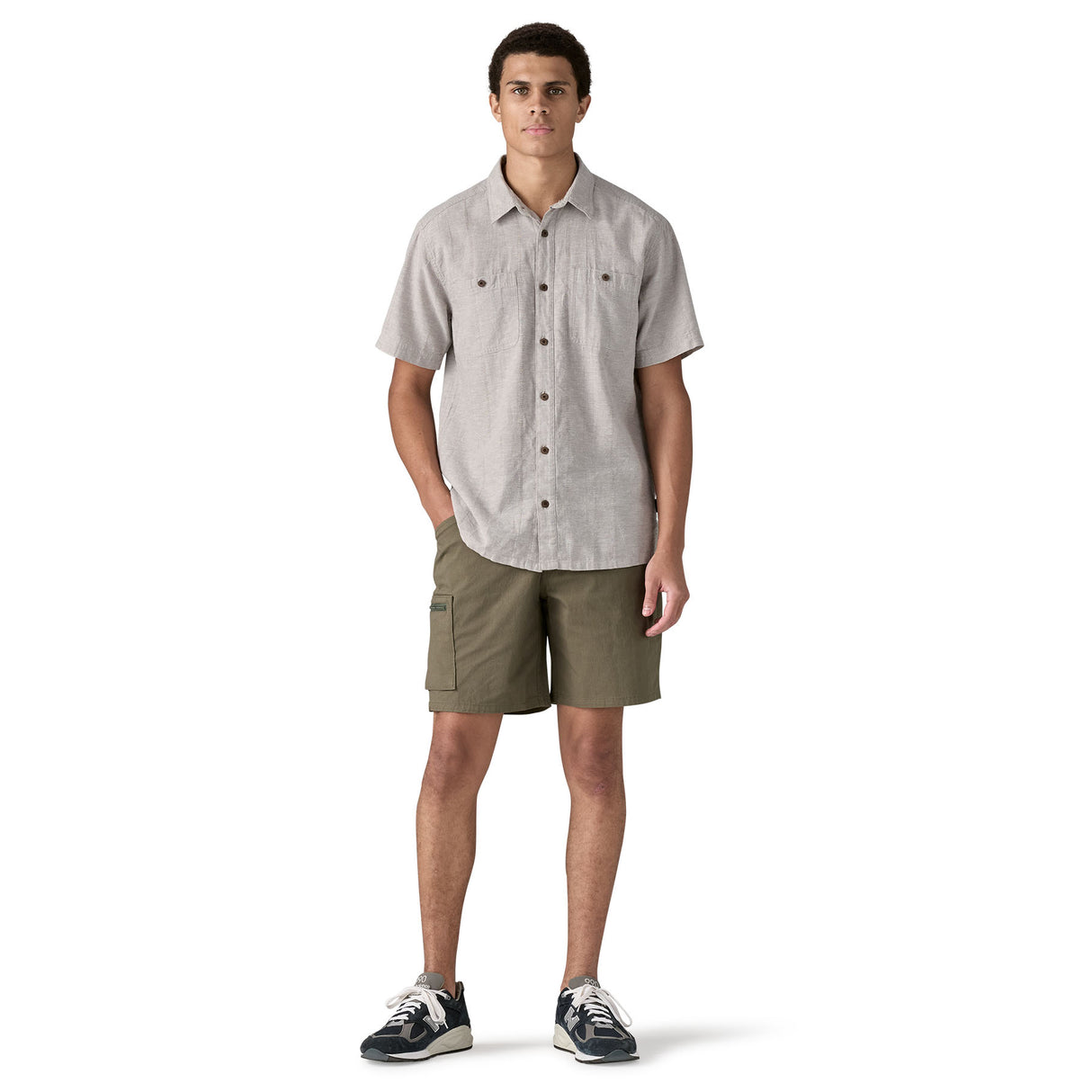 Back Step Shirt - Men's Swell Dobby: Salt Grey / L