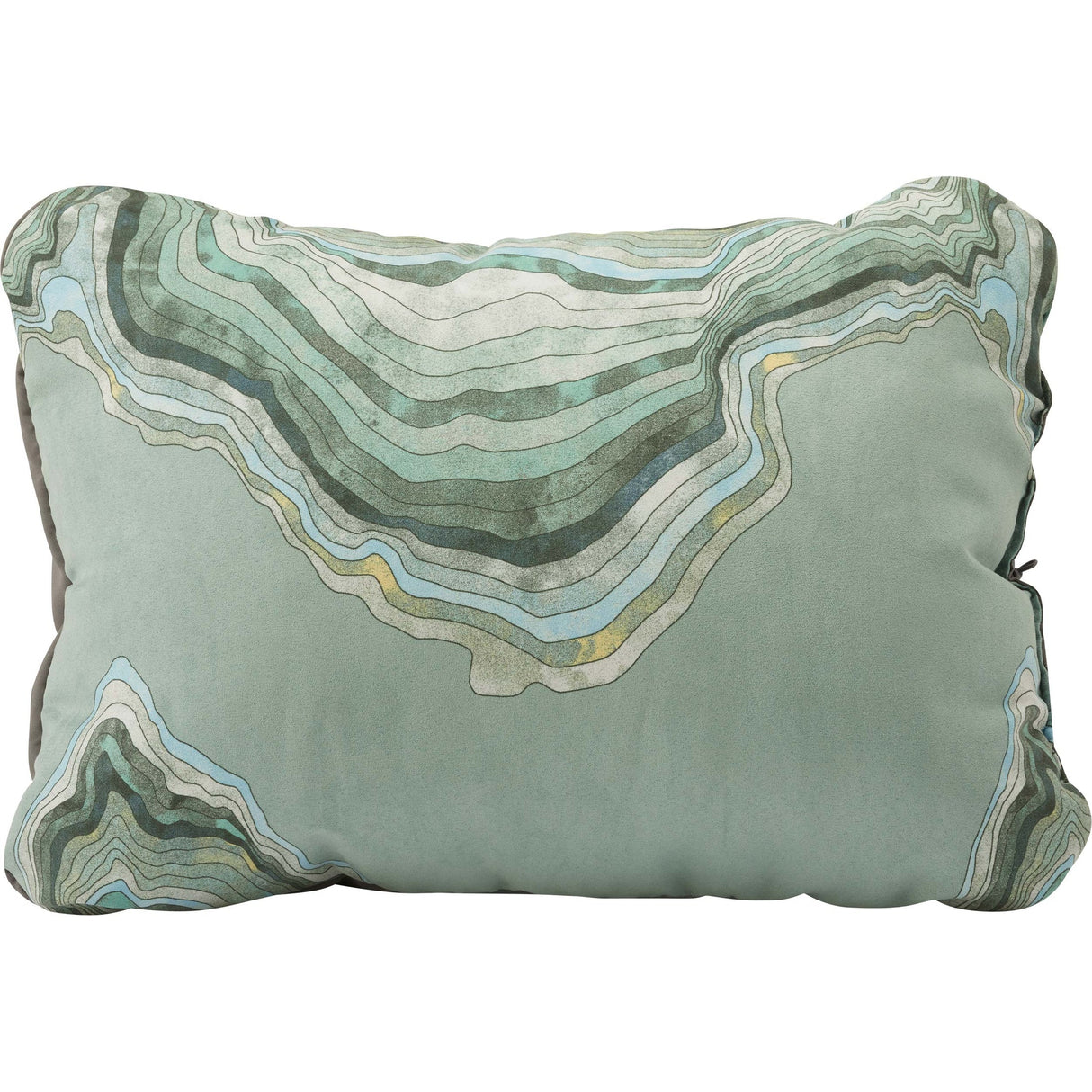 Therm-A-Rest Compressible Pillow Cinch Sage Topo Wave