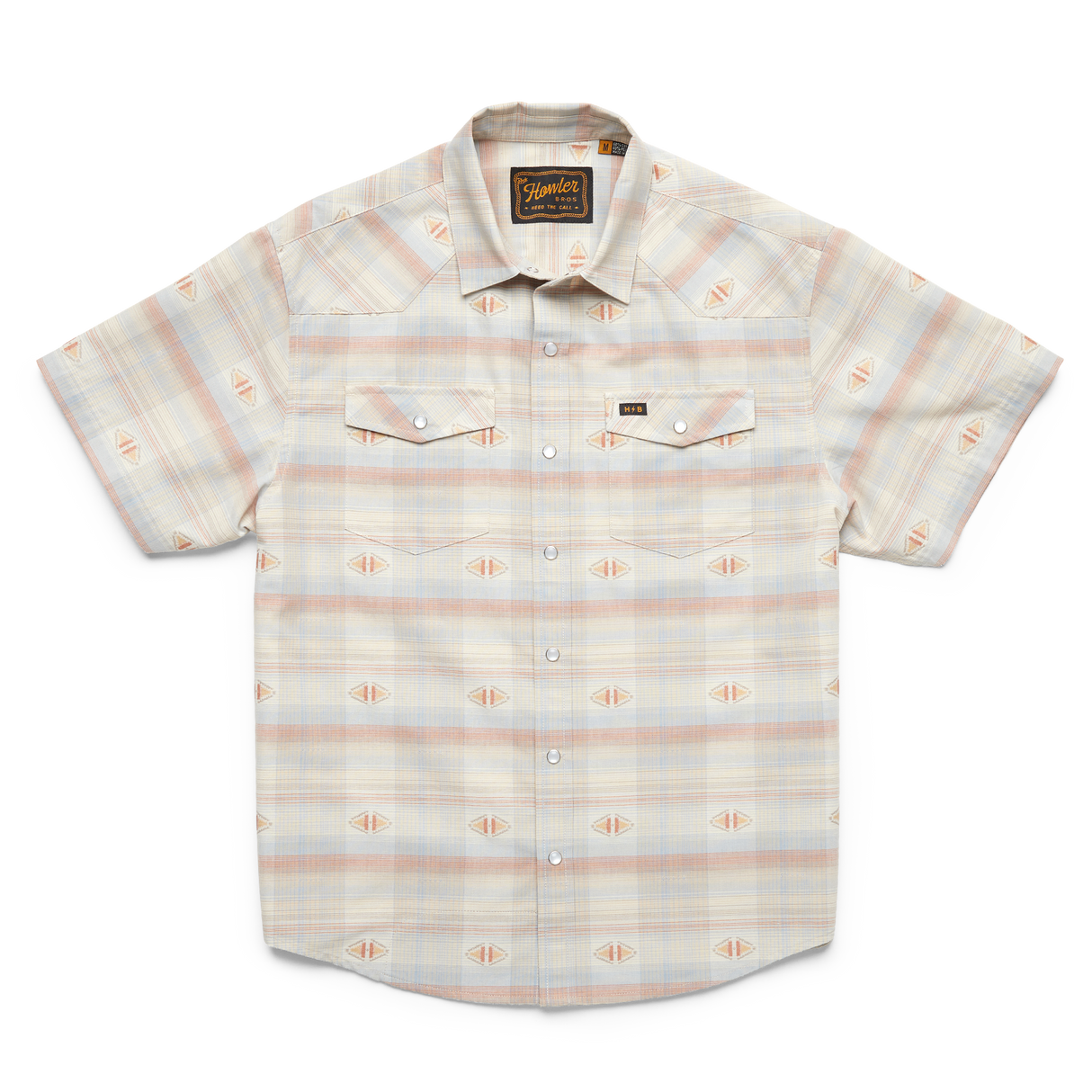 Howler Brothers H Bar B Snapshirt - Mens Hibiscus Ribbons: Antique Black / M