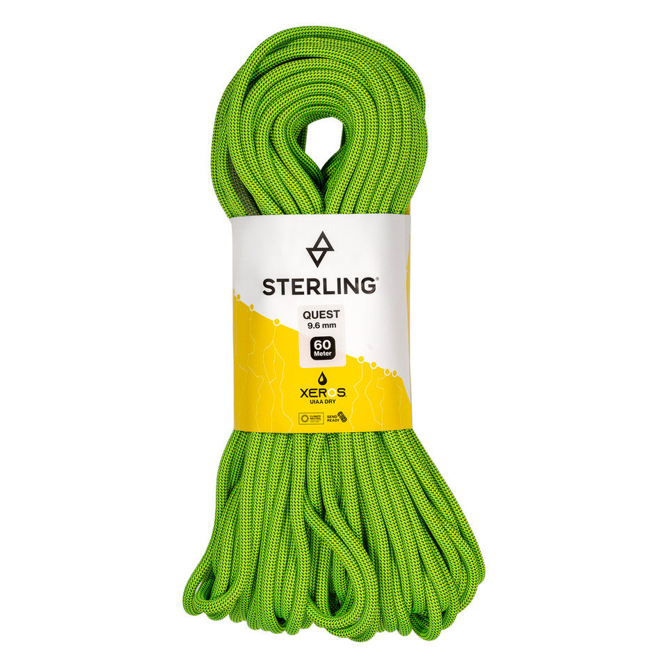 Sterling Rope 9.6mm Quest - Xeros Green / 60M