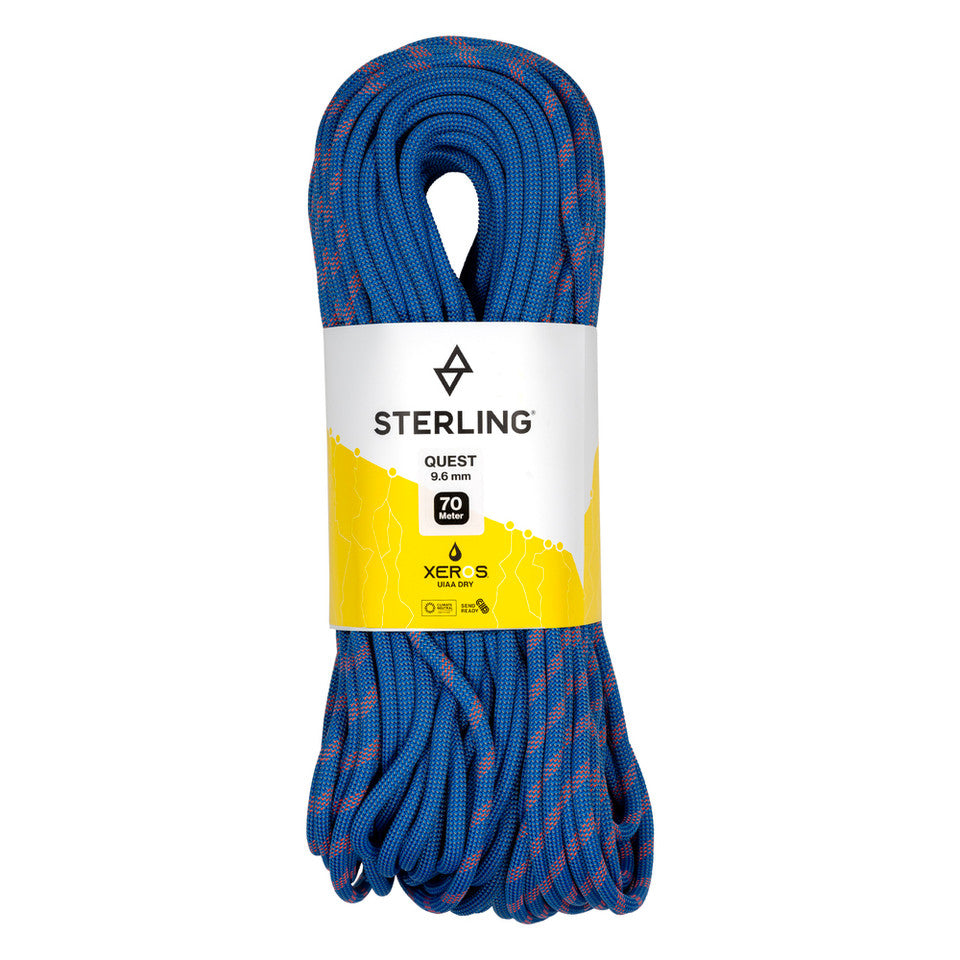 Sterling Rope 9.6mm Quest - Xeros Bi-Blue / 70M