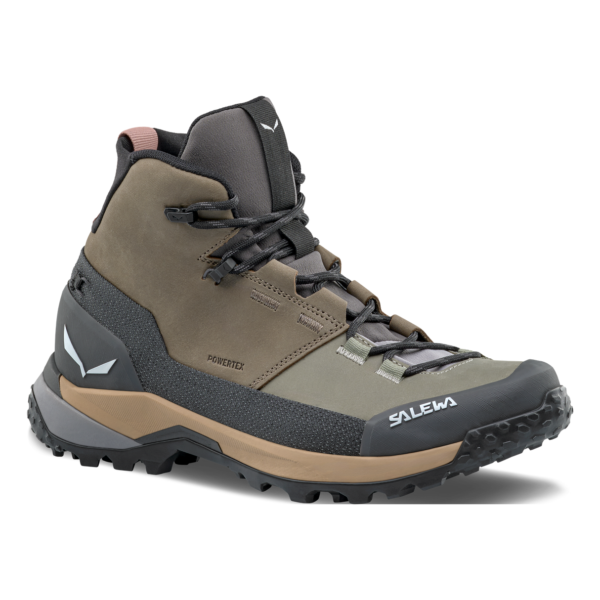 Salewa Puez Leather Mid PTX - Womens Bungee Cord/Onyx