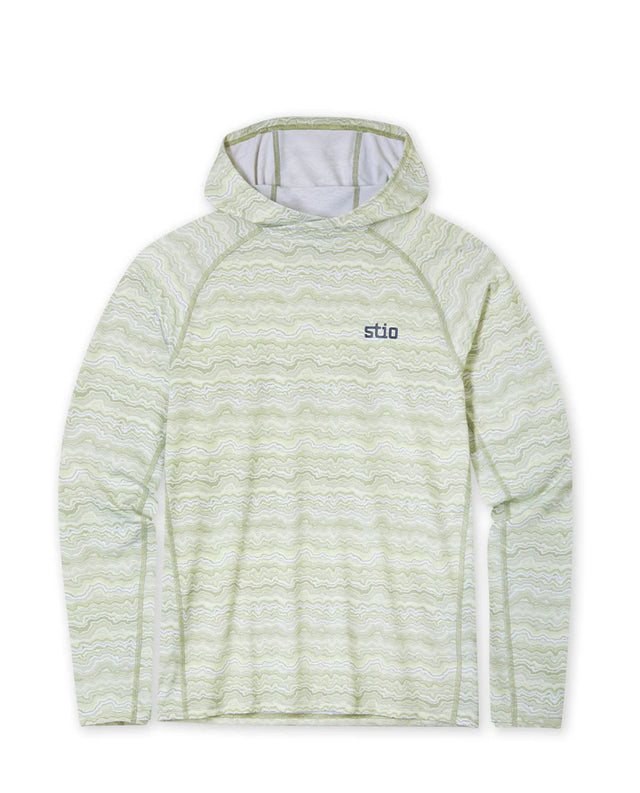 Stio Hylas Hooded Pullover - Mens Sage Flats Strata / L