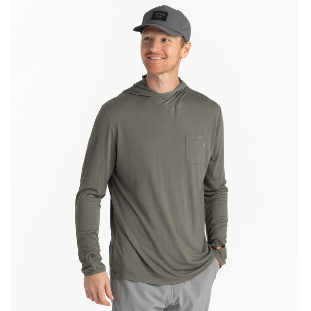 Free Fly Bamboo Lightweight Hoodie - Mens Fatigue / M