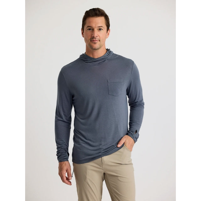 Free Fly Bamboo Lightweight Hoodie - Mens Storm Cloud / M