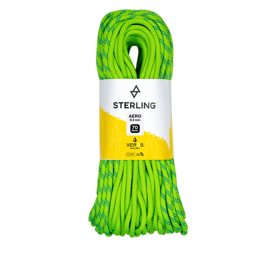 Sterling Rope 9.2mm Aero - Xeros Bi-Green / 70M
