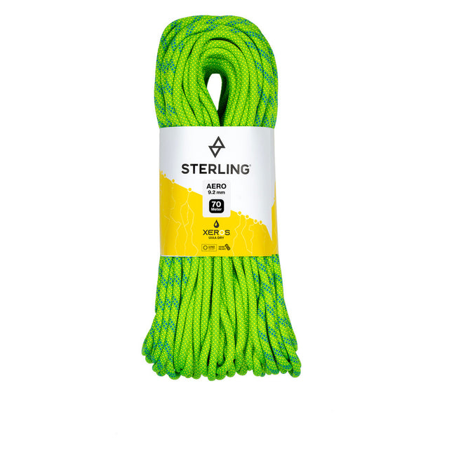 Sterling Rope 9.2mm Aero - Xeros Bi-Green / 70M