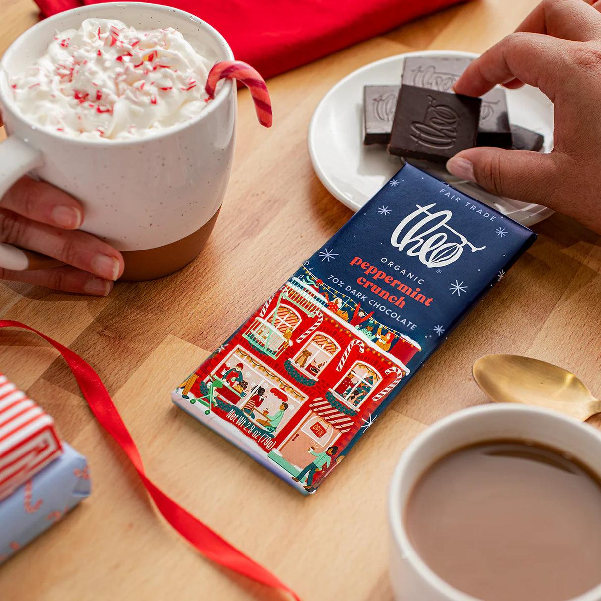 Theo Chocolate Theo Peppermint Crunch Bar
