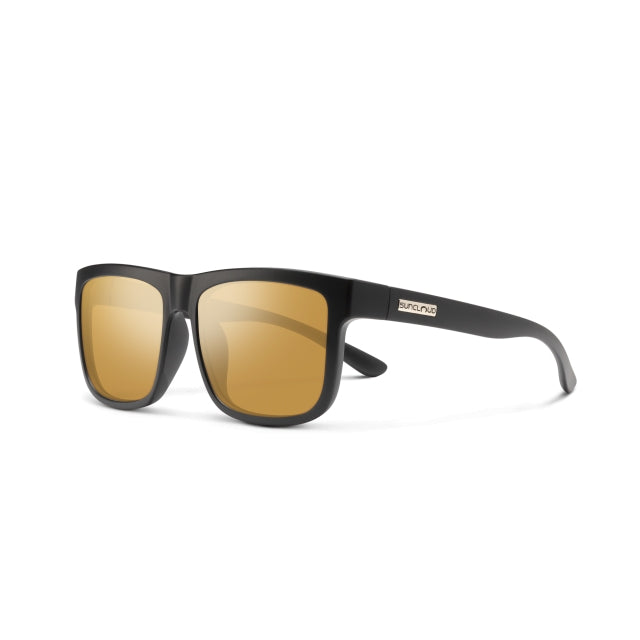 Quiver - Suncloud Matte Black | Polarized Sienna Mirror