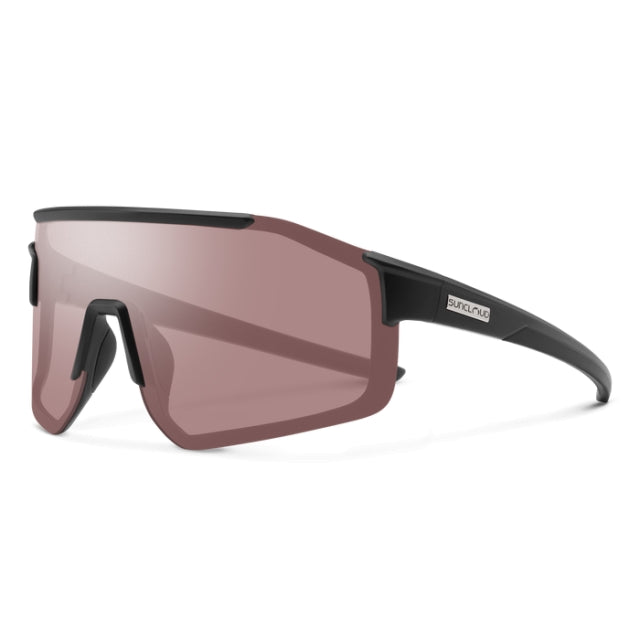Suncloud Domain Matte Black | Polarized Low Light Rose