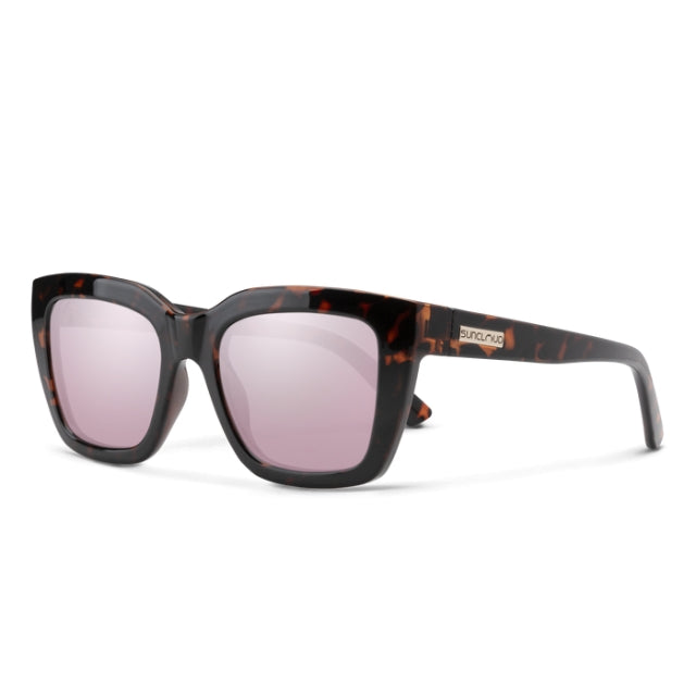 Suncloud Marion Tortoise | Polarized Pink Gold Mirror