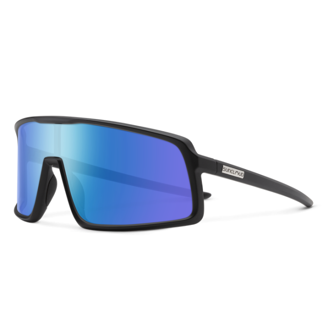 Suncloud Upshot Matte Black | Polarized Blue Mirror