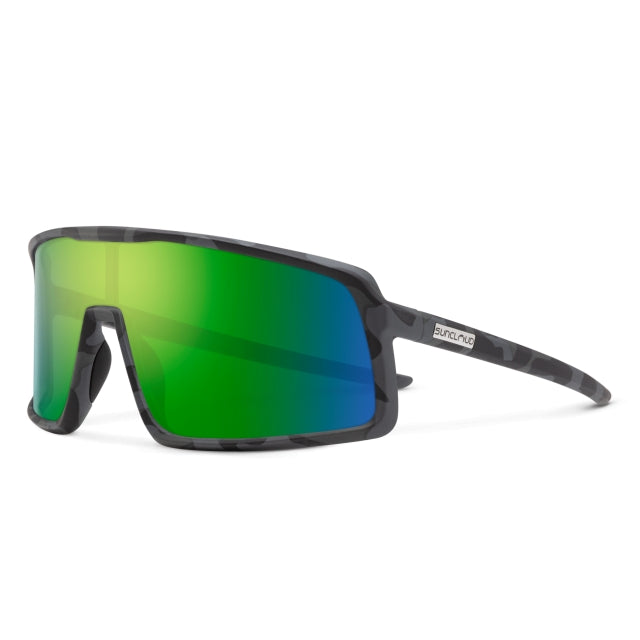 Suncloud Upshot Matte Stonefish | Polarized Green Mirror