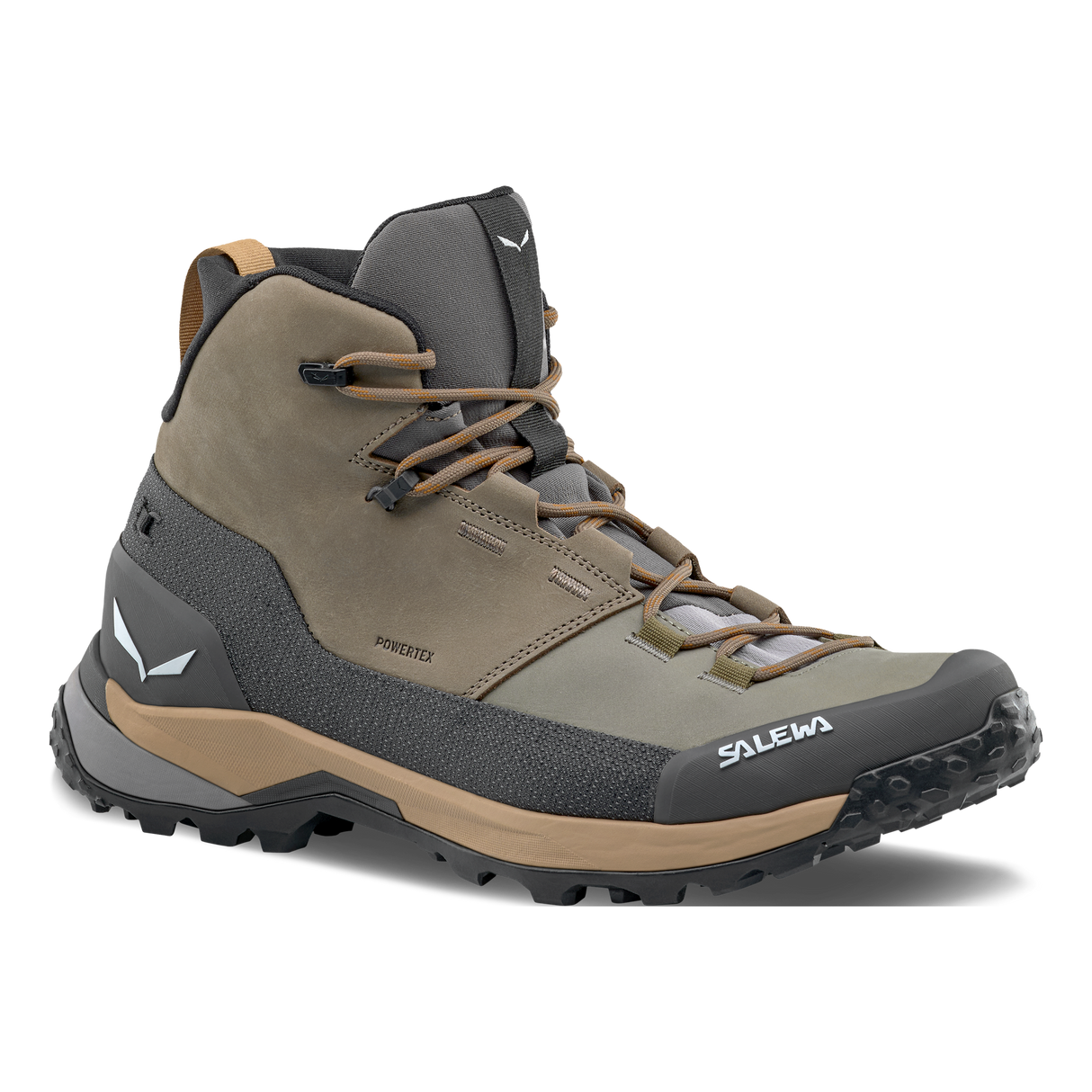 Salewa Puez Leather Mid PTX - Mens Bungee Cord/Onyx