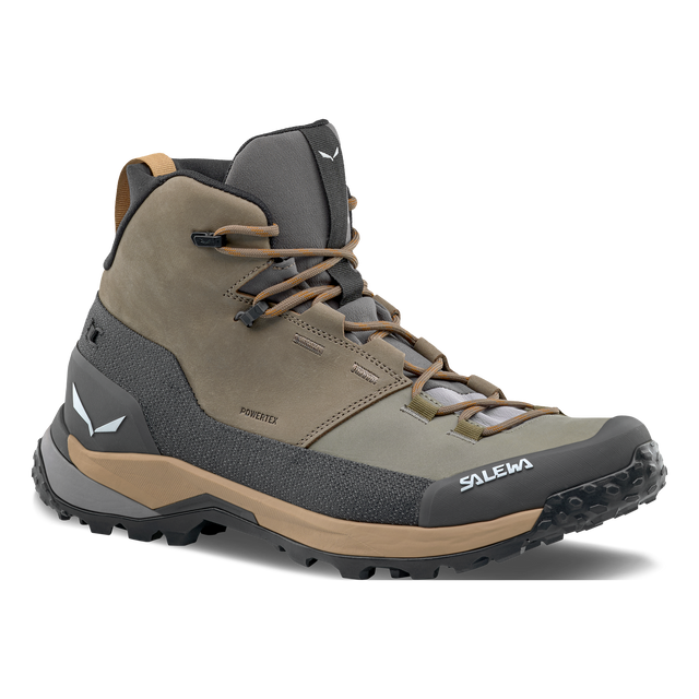 Salewa Puez Leather Mid PTX - Mens Bungee Cord/Onyx