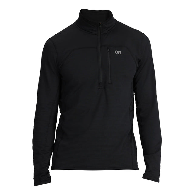 Outdoor Research Vigor Grid Fleece Half Zip - Mens Black / S