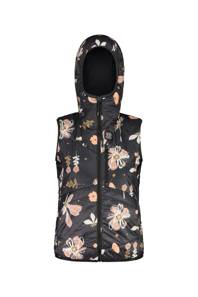 Maloja Zinkenm Vest - Womens Deep Black Flora / S