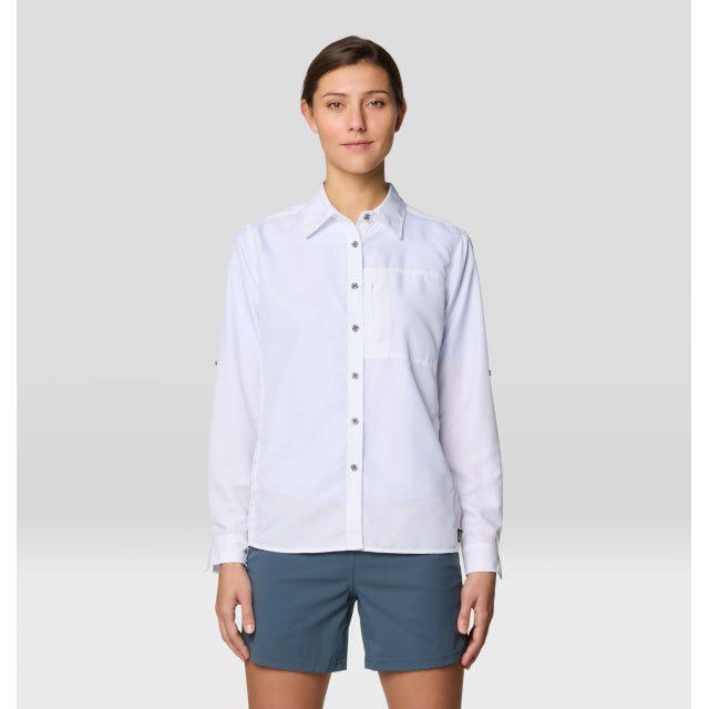 Mountain Hardwear Canyon Long Sleeve Shirt - Womens Best Coast Blue / M