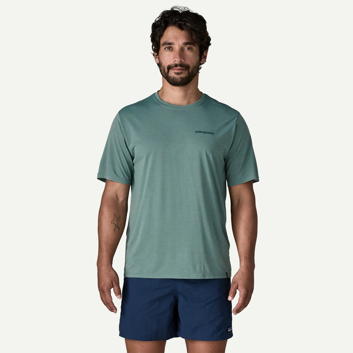 Patagonia Cap Cool Daily Shirt - Boardshort Logo - Mens