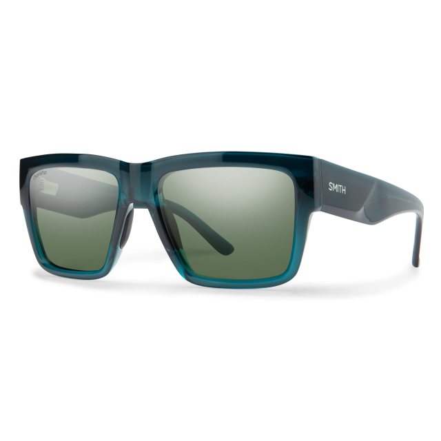 Smith Lineup Pacific Crystal | ChromaPop Polarized Gray Green