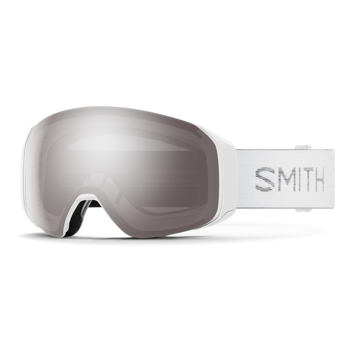 Smith 4D Mag S White Chunky Knit | ChromaPop Sun Platinum Mirror