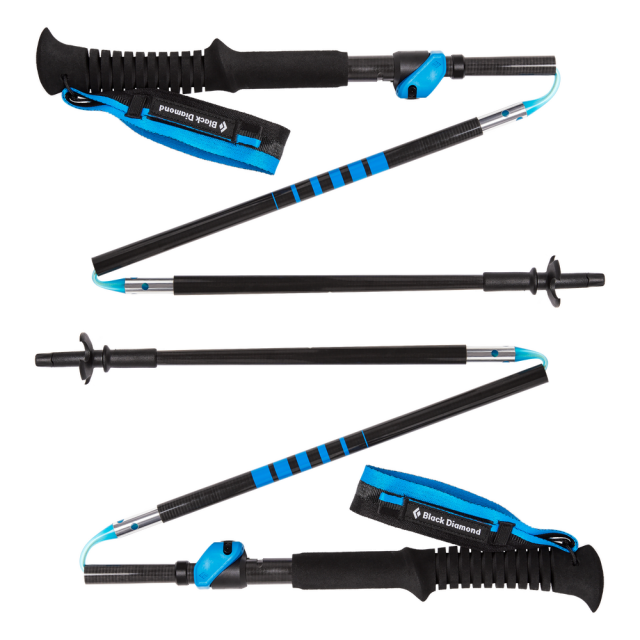 Black Diamond Distance Carbon FLZ Poles Ultra Blue / 140