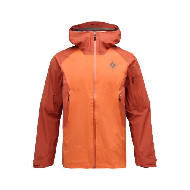 Black Diamond Recon Light Stretch Shell Jacket - Mens Saffron-Burnt Sienna / M