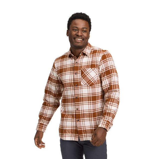 Black Diamond Project Fannel - Mens Clay-Off White Plaid