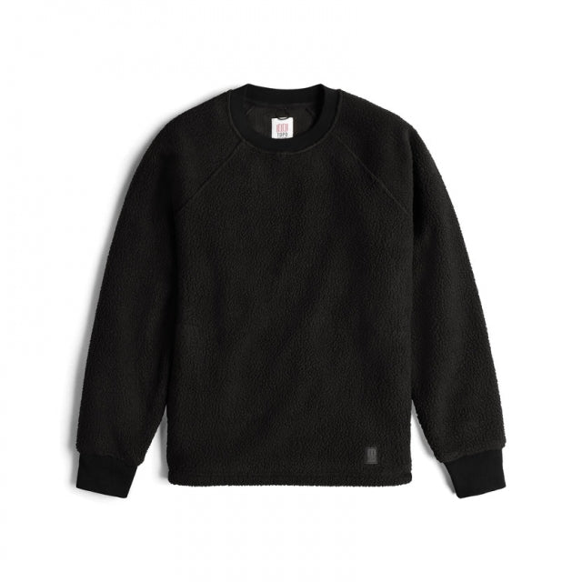 Topo Designs Mountain Fleece Crewneck U - Mens Black