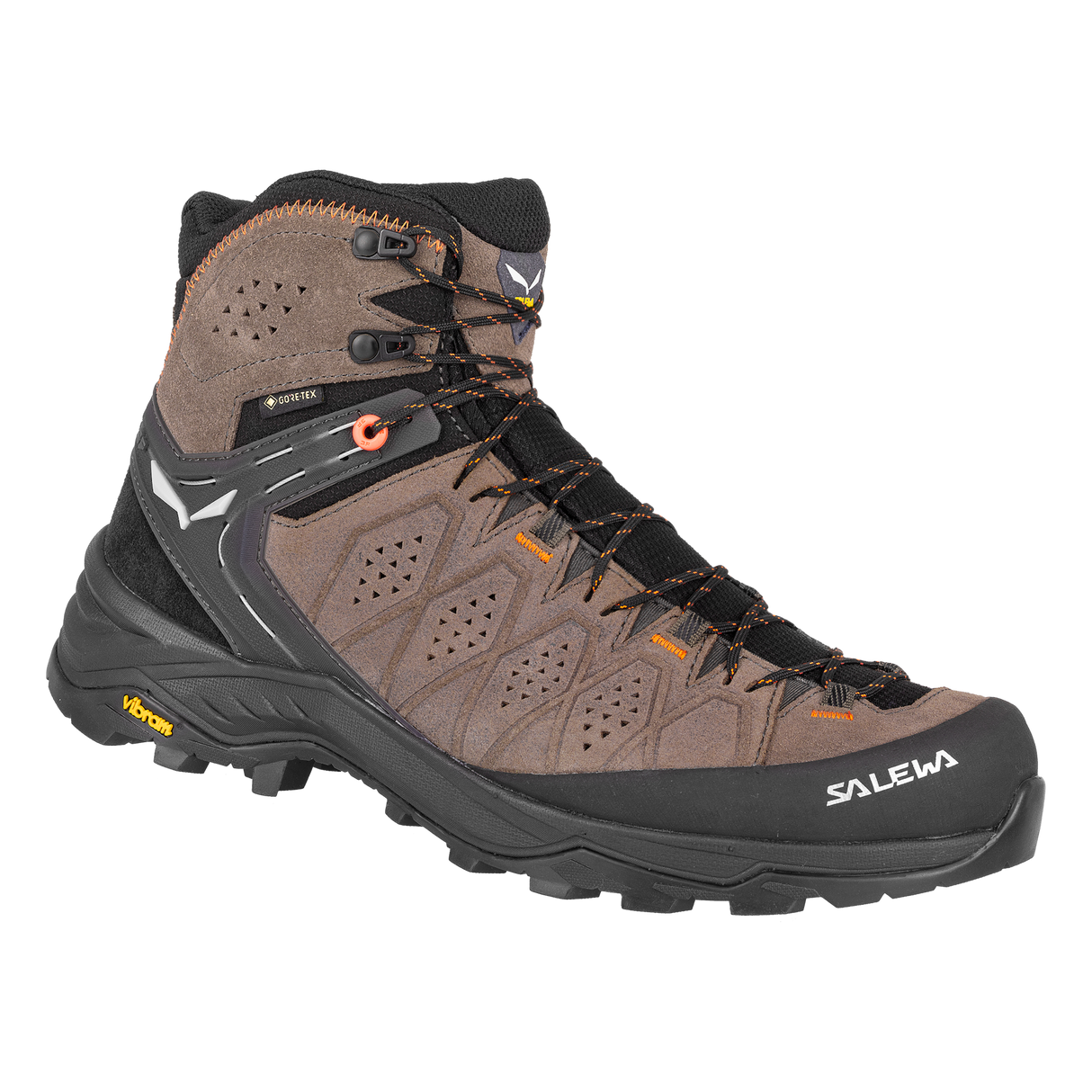 Salewa Alp Trainer 2 Mid GTX - Mens Wallnut/Fluo Orange