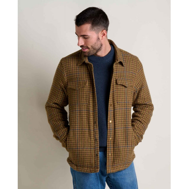 Toad & Co. Mojac III Shirt Jacket - Mens Honey Brown Houndstooth