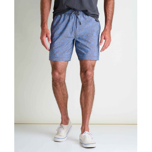 Toad & Co. Boundless Pull-On Short - Mens Raisin Tonal Print / M