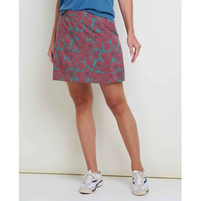 Toad & Co. Sunkissed Weekend Skort - Womens Silver Pine Floral Print / XL