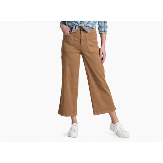 Kuhl Seaboard Crop Wide Leg - Womens Sawdust / 14