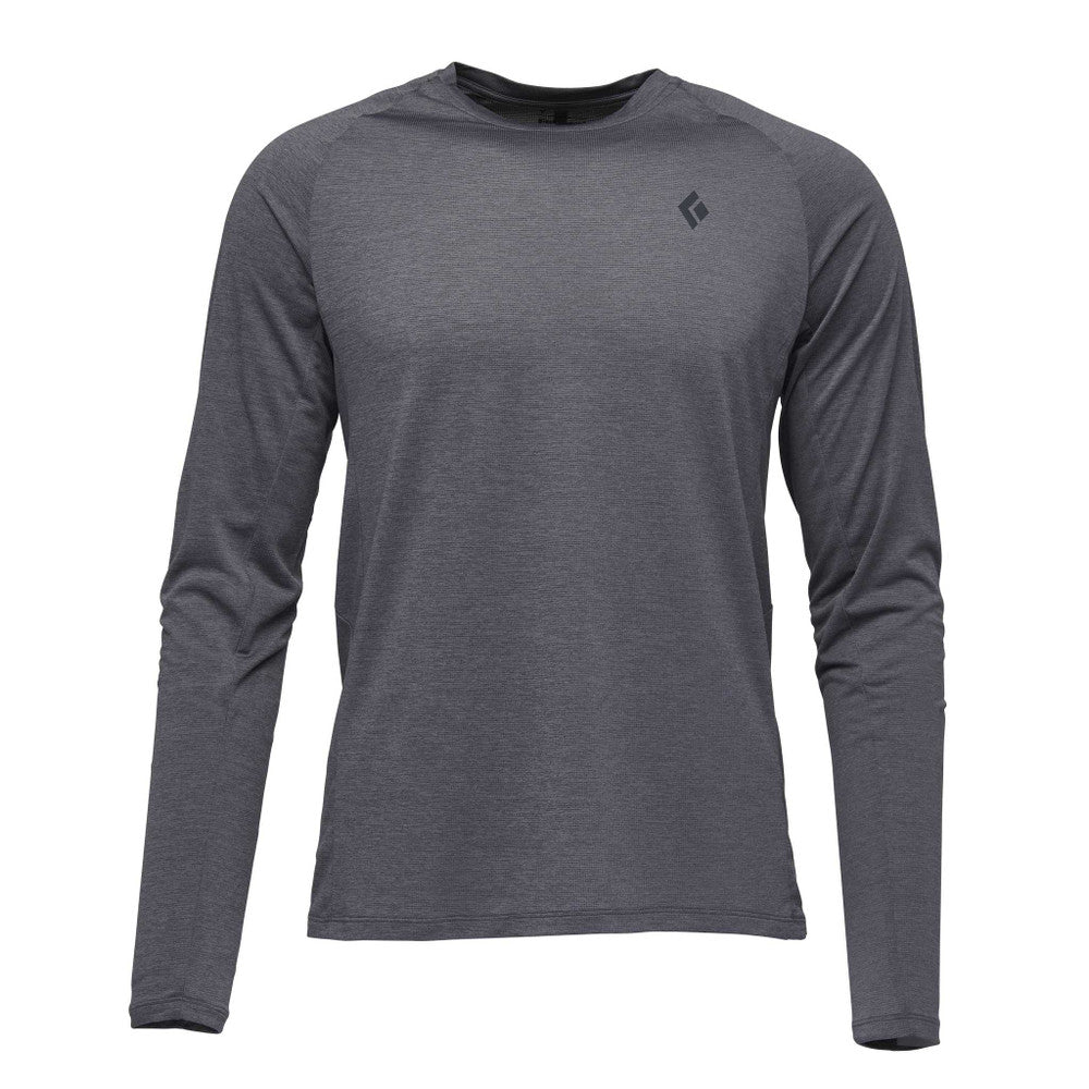 Black Diamond Lightwire Long Sleeve Tech Tee - Mens Steel Grey / XXL