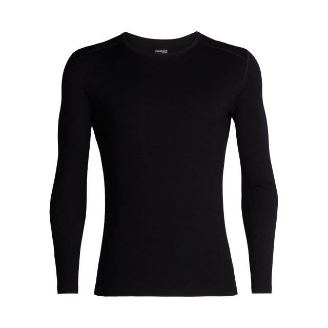Icebreaker Merino 260 Tech Long Sleeve Crewe - Mens Black