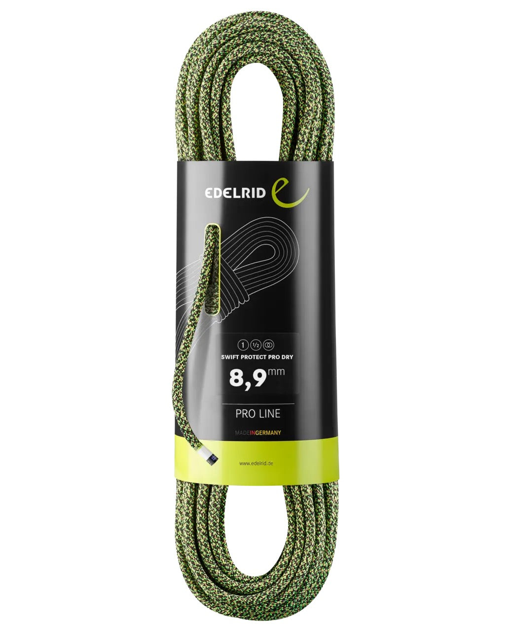 Edelrid 8.9mm Swift Protect Pro Dry Night/Green / 80M