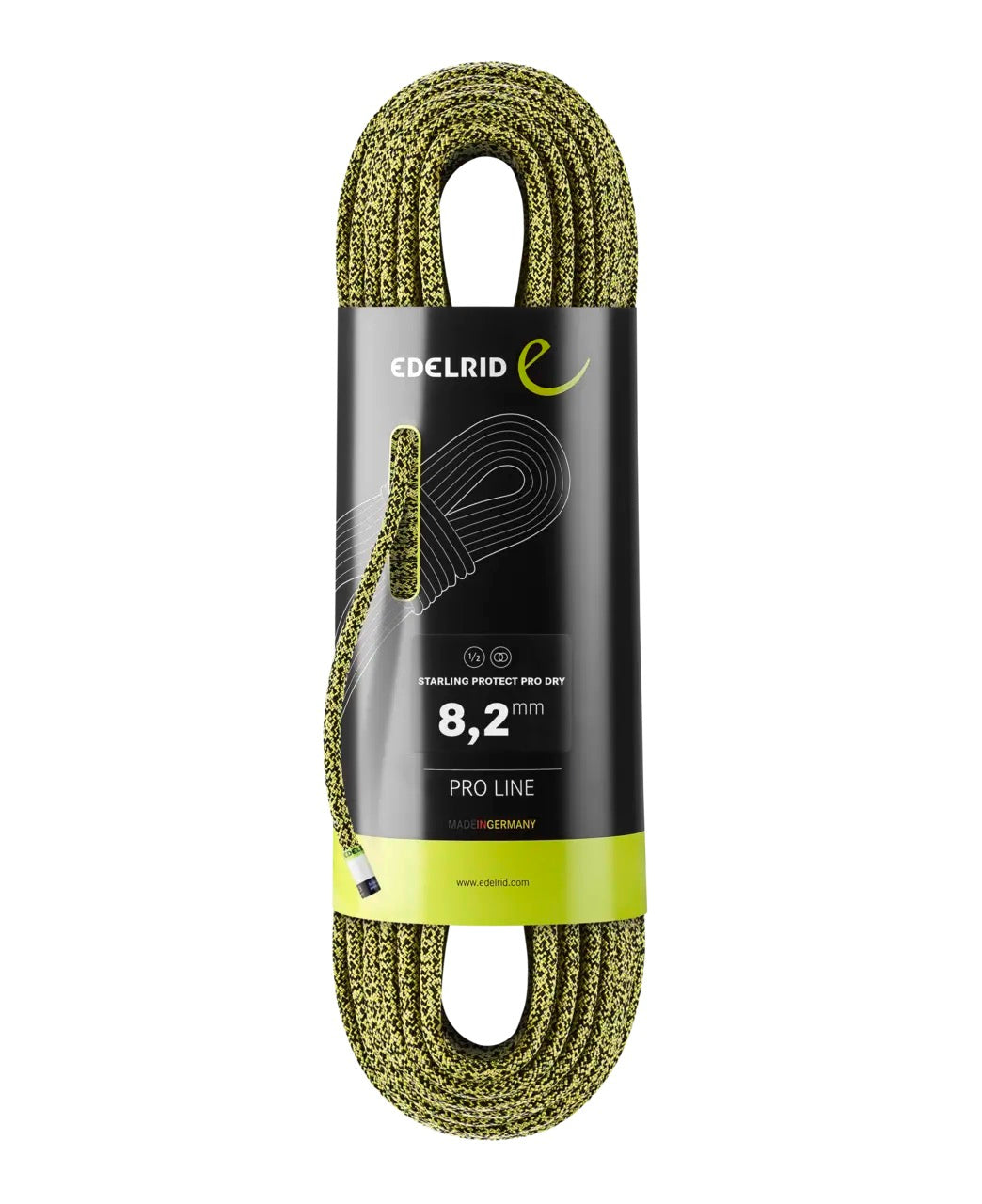 Edelrid 8.2mm Starling Protect Pro Dry Yellow