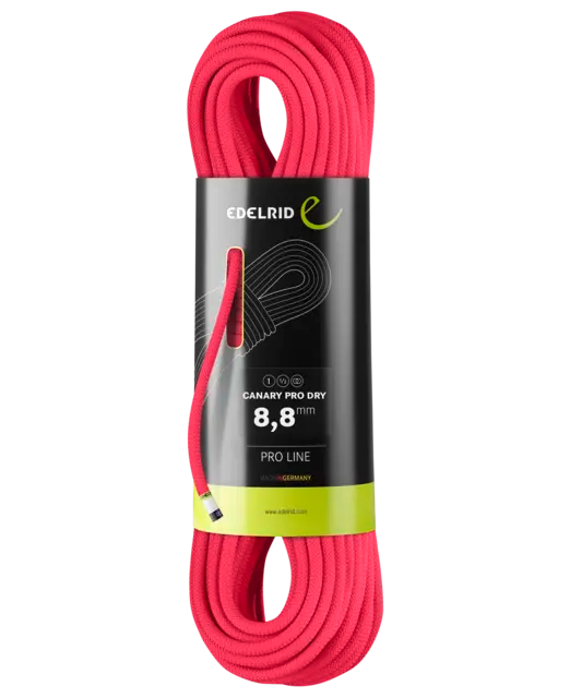Edelrid 8.8mm Canary Pro Dry Pink / 60M