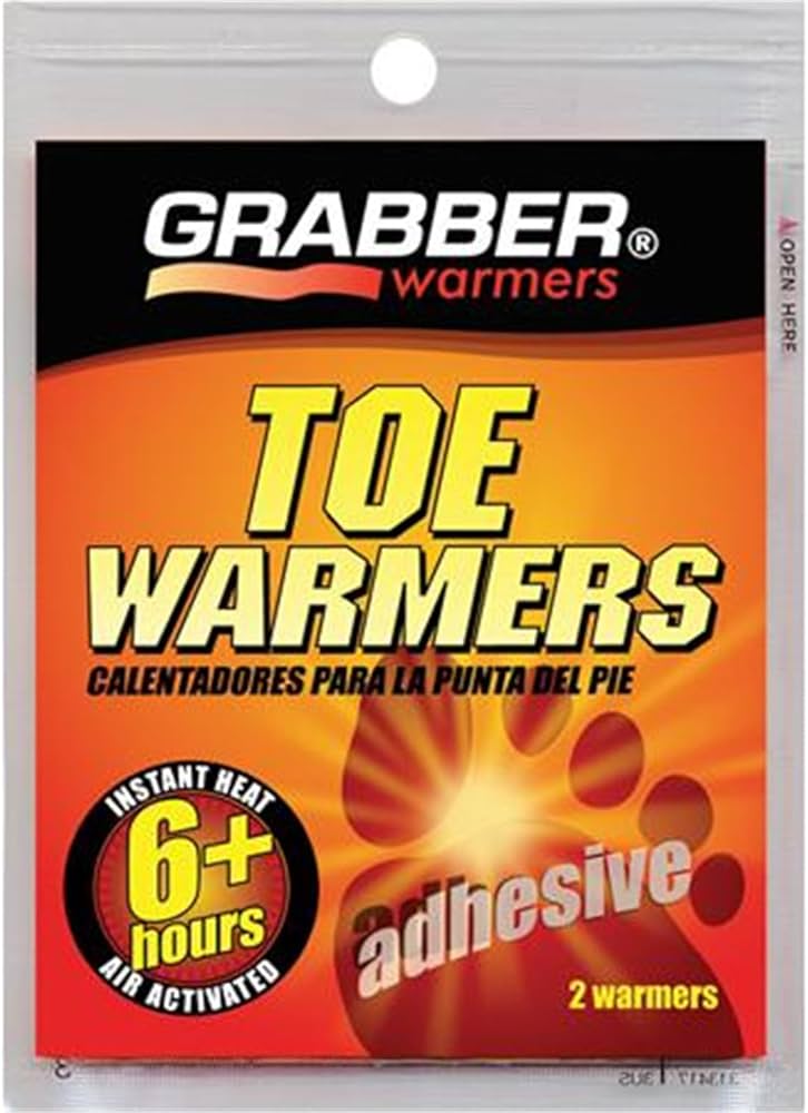 Grabber Toe Warmers 2 Pack