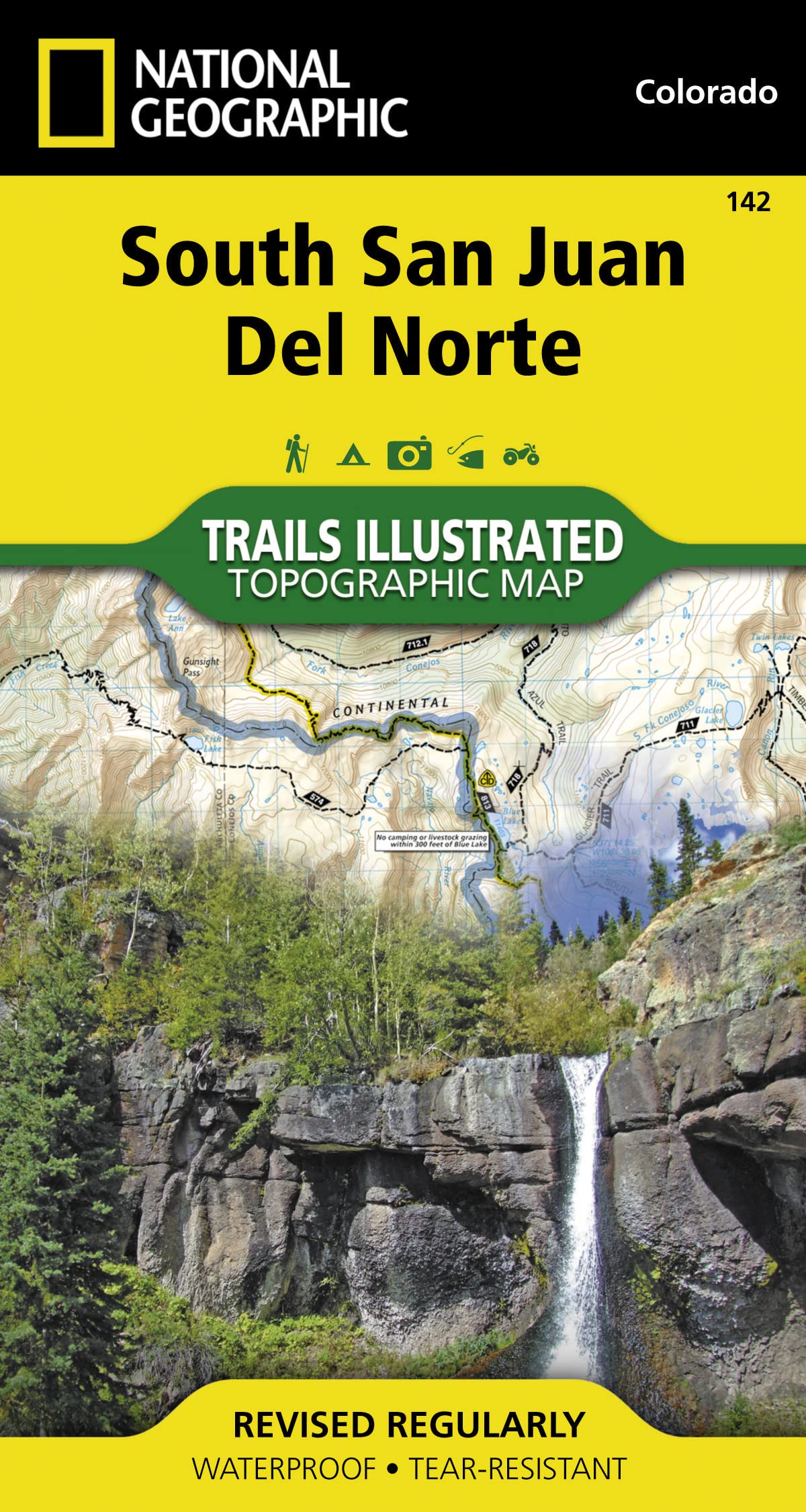 National Geographic Maps South San Juan, Del Norte Map