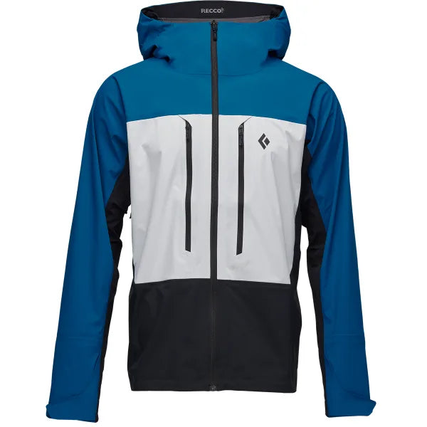 Black Diamond Dawn Patrol Hybrid Shell - Mens Blue/Wht/Bk / M